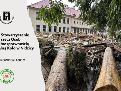 Grupa wolontariacka PSONI Nidzica organizuje zbiórkę dla powodzian