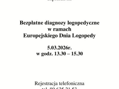 Bezpłatne diagnozy logopedyczne